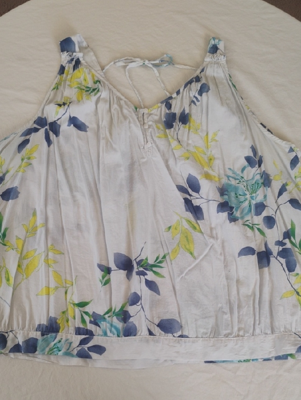 Old Navy White Floral Tie-Back Sleeveless Camisole Sz XXL